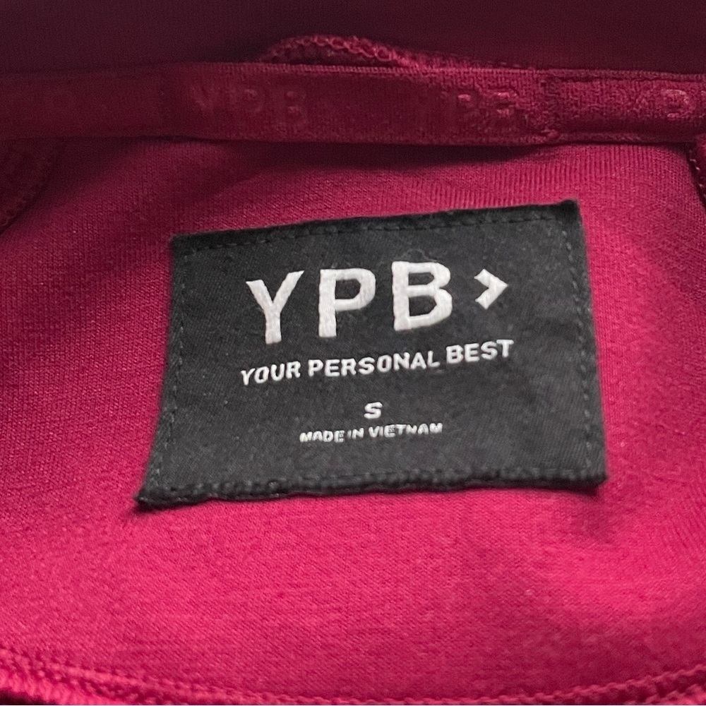 Abercrombie YPB NeoKNIT MAX Half Zip Jacket Maroon Small Oversized Athleisure - Picture 7 of 10